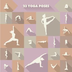 Set of yoga poses N2