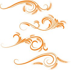 Wheat ornament N7