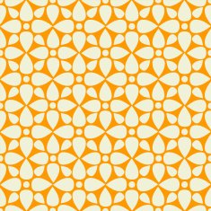 Abstract seamless pattern with silhouettes flowers N11