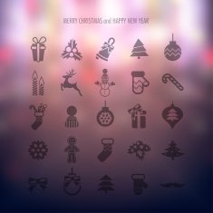 Christmas icons set N209