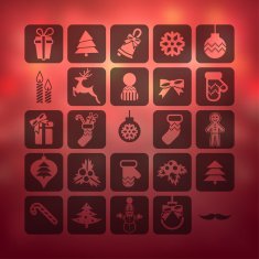 Christmas icons set N210