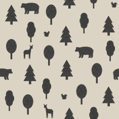 Wild animals in the forest Seamless pattern N3
