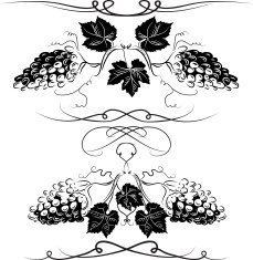 Grape ornament N3