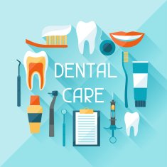 Medical background design with dental icons N3