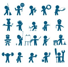 Jobs icon set N2