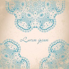 Round lace card N4