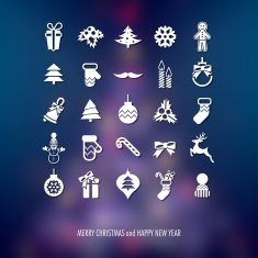 Christmas icons set N211