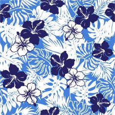 flower and tropical leaf N2