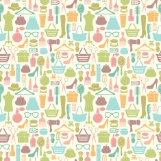 Beauty fashion sale shopping seamless background N2