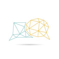 Speech bubble icon abstract isolated on a white backgrounds N2