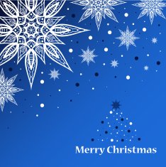 Greeting card with christmas tree N6