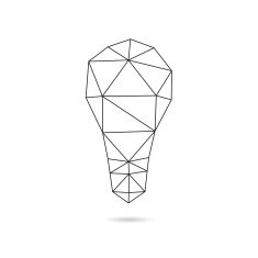 Lightbulb abstract isolated on a white backgrounds vector illustration N4