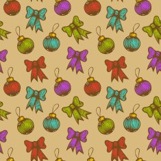 Seamless Christmas pattern N77