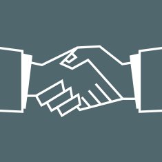 Flat Handshake Icon