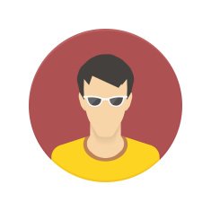User avatar vector icon for web site or mobile app