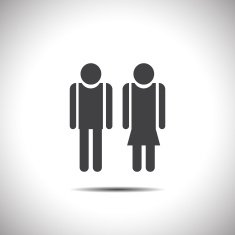 man and woman vector icon N2