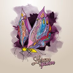decorative insect butterfly N3