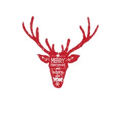 Deer abstract isolated on a white backgrounds vector illustration N5