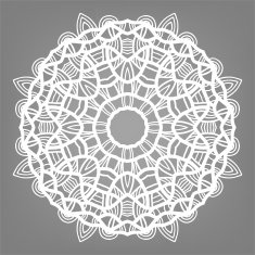 Christmas decorative lace ornament snowflake