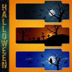 Halloween party stickers N2