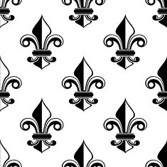 Classical French fleur-de-lis pattern N2