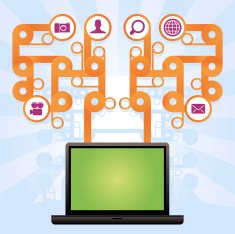 laptop with icons N2
