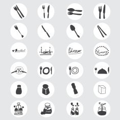 funny flavoring icon handwriting EPS10 N3