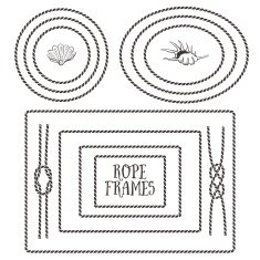 Rope frames borders knots