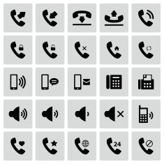 Set of telephone icons N2