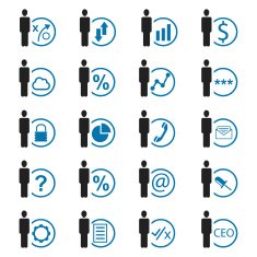 Human resource management icons N16