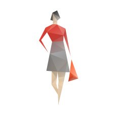 Woman silhouette fashion style isolated on a white backgrounds N4