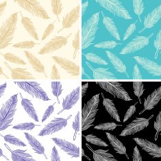 seamless feather pattern N7