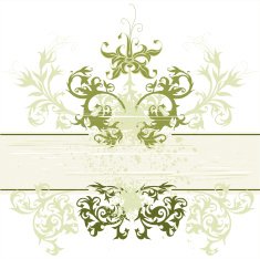 vintage flowers ornament on grunge background N2