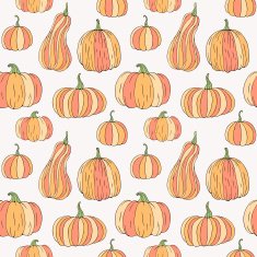 Pumpkin seamless pattern N8