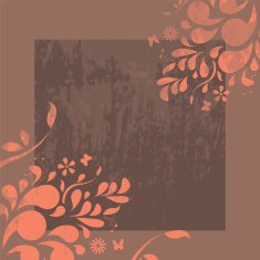 floral frame N277