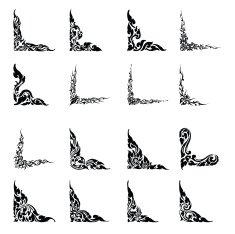 Thai Design Motifs Silhouette N2