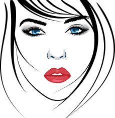 Beauty girl face N12