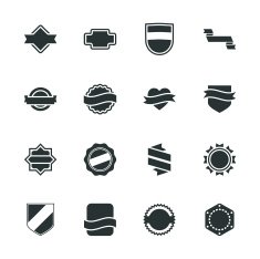 Label Silhouette Icons N2