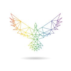 Eagle abstract isolated on a white background N3