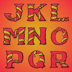Halloween decorative alphabet Part 2 N4