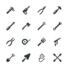 Tool Silhouette Icons N2