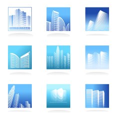 real estate logos set