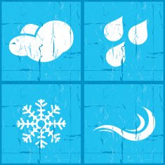 Nature icons grunge N2