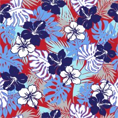 flower and tropical leaf N3
