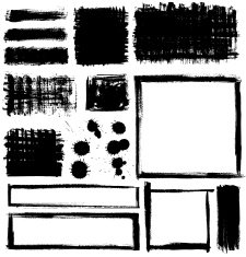 ink stained