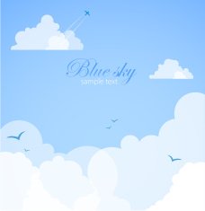 Weather background Blue sky with clouds