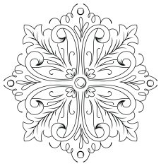 Ornate floral design N2