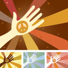 Unity Hands - Peace Symbol