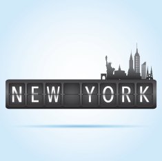 New York departure board