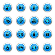 Blue Icons - Recycling
